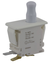 Mikroprzełącznik drzwi, Przycisk, SPDT, 10 A przy 250 V AC, Wypustka