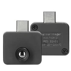 Przenośna kamera termowizyjna do telefonów komórkowych -20℃ do 1000℃ Mała kamera termowizyjna z obsługą pomiaru maksymalnej i mi