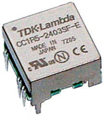 DC converter, 24 VDC, 1.5 W, 1 output, 12 VDC, 71 % efficiency, CC1R5-2412SF-E