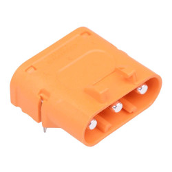 LCC30PW-M Male 3-Pin Silver Plated PCB Connector 20A AMASS