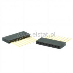 Złącze goldpin żeńskie do druku długie 8-pinów