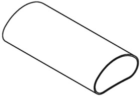 Insulating hose cut to size, 1.22 W/mK, silicone, 10007707