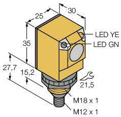Fotokomórka odbiciowa Turck Q25S2P6LPQ 3045158 1 szt.