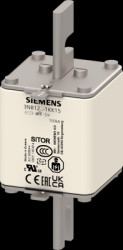 NH fuse NH2, 400 A, aR, 600 V (DC), 100 kA breaking capacity, 3NB1234-1KK15