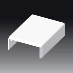 Pokrywa końcowa dla kanałów LV 40X15 biała 8711_HB