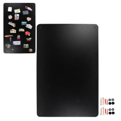 Tablica na magnesy z podróży metalowa 80x50, czarna