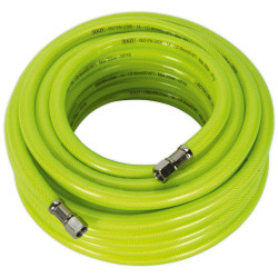 Sealey AHFC15 Air Hose High Visibility 15mtr x Ø8mm with 1/4"BSP Unions