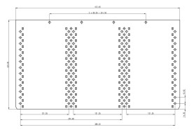 Panel stelażowy Płyta pokrywy do szafy RACK nVent SCHROFF