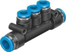 Rozdzielacz wylotowe Wciskane 6 mm wlotowe Wciskane 8 mm