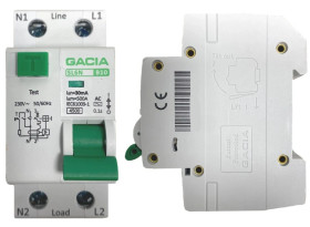 Wyłącznik Różnicówka z Członem Nadprądowym B 10A 30mA 1P+N TYP AC Gacia
