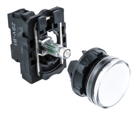 Kontrolka 24V ac/dc Biały Schneider Electric średnica wycięcia 22mm Montaż panelowy Śruba