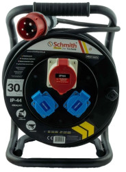 Przedłużacz na bębnie 3 fazy 5x1.5mm+2x230V 30m IP44 H07RN-F Schmith