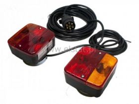 Zestaw lamp do przyczepy samochodowej + wtyczka