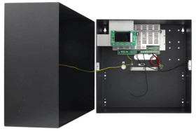 Zasilacz buforowy impulsowy w obudowie metalowej 414x408x190mm z panelem LCD, Grade 3 HPSG3 27,6V/5A/2x40Ah/LCD