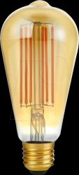 LX023860615 LED bulb E27, 6.5 W, 550 lm, 2200 K, filament, dimmable