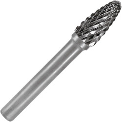 RUKO 116050 Tungsten Carbide Rotary Burr Shape F Ball Nose Tree (RBF) &#xD8;3mm
