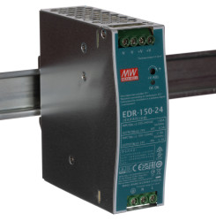 Zasilacz szyny DIN U wy 24V dc I wy 6.5A U we 90 → 264V ac MEAN WELL 150W impulsowy