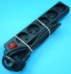 KEMOT 5xGN.SIEĆ+WYŁ 1,5mb CZARNY