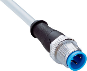 Złącze i kabel ze złączem Złącze M12 liczba rdzeni 4 długość 2m Rodzaj A Męskie