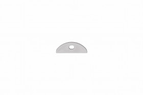 Zaślepka do profilu Basic Max szara z otworem