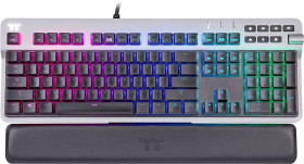 Klawiatura gamingowa Thermaltake Argent K6 RGB KB6 Cherry Low Profile Silver German Niemiecki, QWERTZ