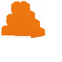 WAGO 2002-4192 Quadruple Deck 1mm End and Internal Plate for 2002 Series Orange
