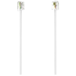 Hama 201133 Phone Cable RJ11 6p4c 1x1 White 3m