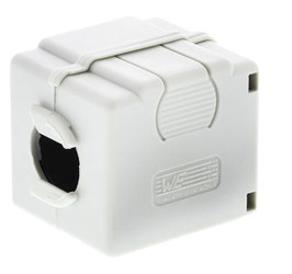 Tuleja ferrytowa średnica otworu 12.5mm Tłumienie zakłóceń elektromagnetycznych otwory: 1 Zatrzaskowe pierścienie