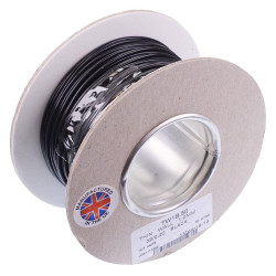 Black 1mm Thin Wall Cable 32/0.2mm 50M Reel 16.5A