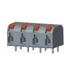 Klucz polaryzacyjny 5 -pinowe raster 10mm Montaż na płytce drukowanej Żeński Amphenol Industrial