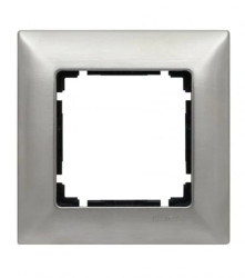 VENA EXCLUSIVE METAL Ramka pojedyncza STAL CZESANA I LAKIEROWANA INOX 5143281