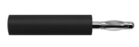Adapter do złącz pomiarowych, rodzaj: żeński, męski, wtyk: 2mm, gniazdo: 4mm, 10A, czarny,