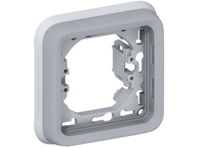 PLEXO IP55 Uchwyt pojedynczy do instalacji podtynkowej szary 069681 LEGRAND