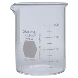 Kimble Low Form Griffin Glass Beakers 250ml Pack of 12