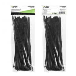 Opaski zaciskowe 2,5mm / 200mm czarne 100 szt. VOZ-25200B Vayox