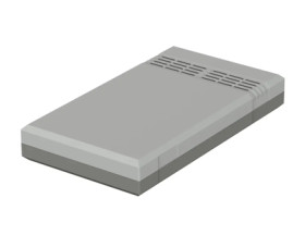 PS enclosure, (L x W x H) 200 x 112 x 30 mm, light gray/agate gray (RAL 7035), IP30, 32203012