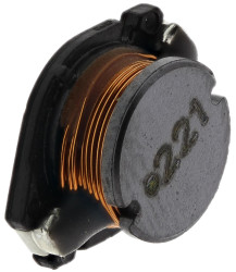 Cewka indukcyjna drutowa SMD 220 μH ±10% SRF: 4.7MHz Idc 900mA, rdzeń ferrytowy