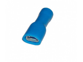 1x konektor 6,3mm żeński niebieski na kabel 1,5-2,5mm2 izolowany