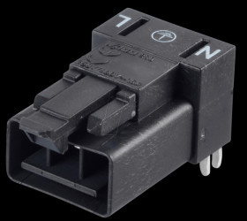 890-813/011-000 Mini PCB plug, for perfboard, angled, 3-pole