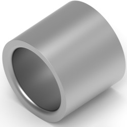 Butt connector, uninsulated, 80-95 mm², AWG 3/0, silver, 19.02 mm, 36909