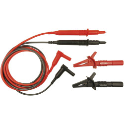 Cliff CIH29892 Safety Test Lead Set 4 mm Plug 1.20 m Red/Black 1 pc