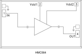 Low Noise Amplifier Chip, 7.0 - 13.5 GHz
