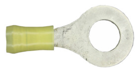 Zacisk oczkowy rozmiar przewodu 6.6mm² Ø 9.53mm izolowany średnica wew 0.39cal Żółty TE Connectivity