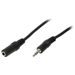 LogiLink CA1054 Jack Audio Cable Black matt 3 m