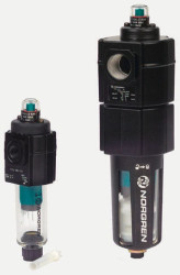 Filtr pneumatyczny seria F72C, filtracja do 0.01μm G 3/8, Półautomatyczny Norgren