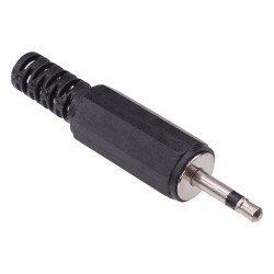 2.5mm Miniature Mono Insulated Jack Plug