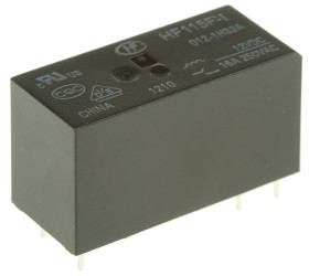 Przekaźnik mocy 12V dc SPST RS PRO 16 A 400mW, montaż PCB 360Ω Otwór przezierny