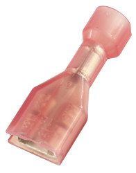 Konektor płaski Żeński 0.8 x 4.75mm 0.5 → 0.75 mm², 22 → 18 AWG długość 21mm Izolacja: Izolowane Cyna