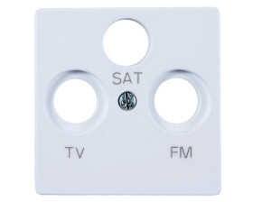Simon 82 Pokrywa gniazda antenowego RD/TV/SAT biała 82037-30