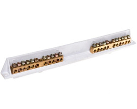 Wspornik z zaciskami PE/N 2x11 zacisków Volta VZ724